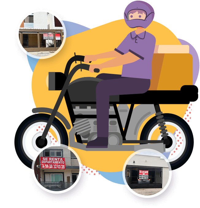 Repartidor-Mensajero en moto Cambafy